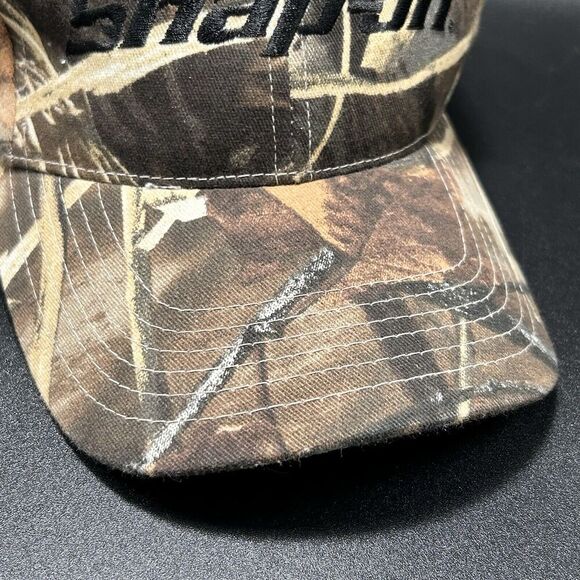 Snap On Camo Hat Unisex Brown Snap Back Embroidered k Products Adjustable - Picture 3 of 7